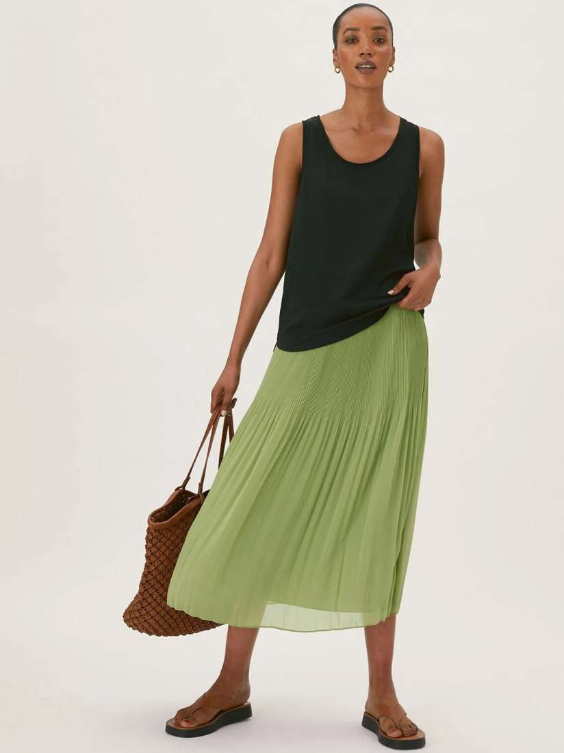 Buy Marks Spencer Women Green Solid Midi Skirt Skirts for Women 20104688 Myntra