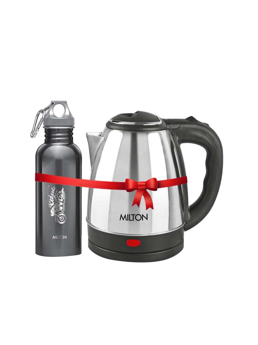 Buy Milton Black Combo Set Go Electro 1.5 Ltrs Electric Kettle Thermos Alive 750 ml Electric Kettle for Unisex 20106148 Myntra