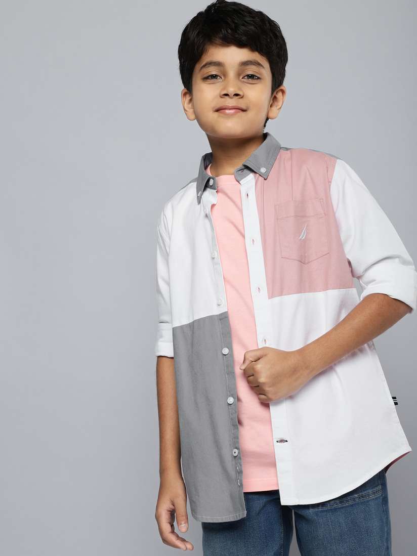 Buy Nautica Boys Colourblocked Casual Shirt Shirts for Boys 20108746 Myntra
