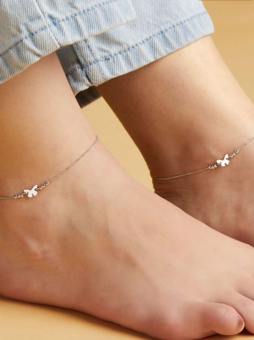 Buy Zavya 925 Sterling Silver Anklet Anklet for Women 20111384 Myntra