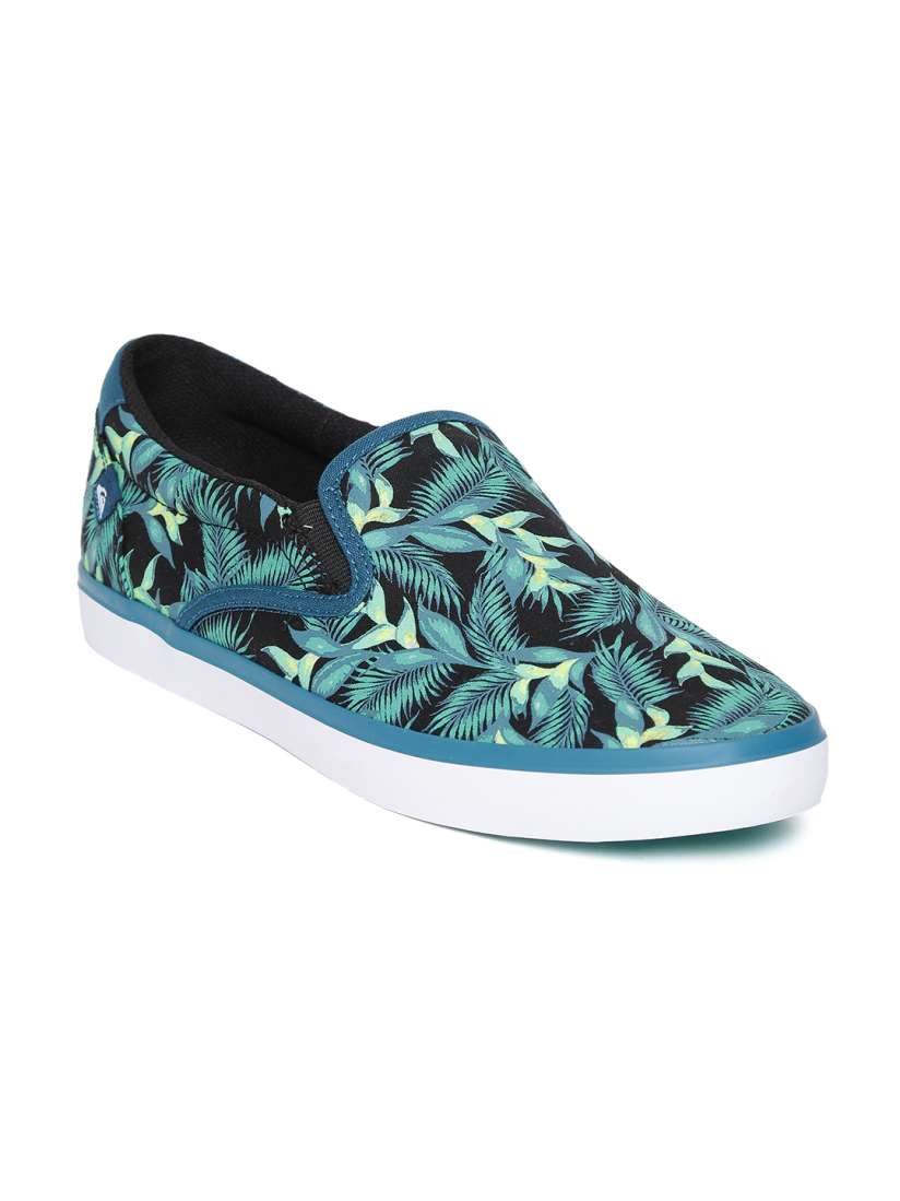 Buy Quiksilver Men Green Black Tropical Print Slip On Sneakers Casual Shoes for Men Myntra