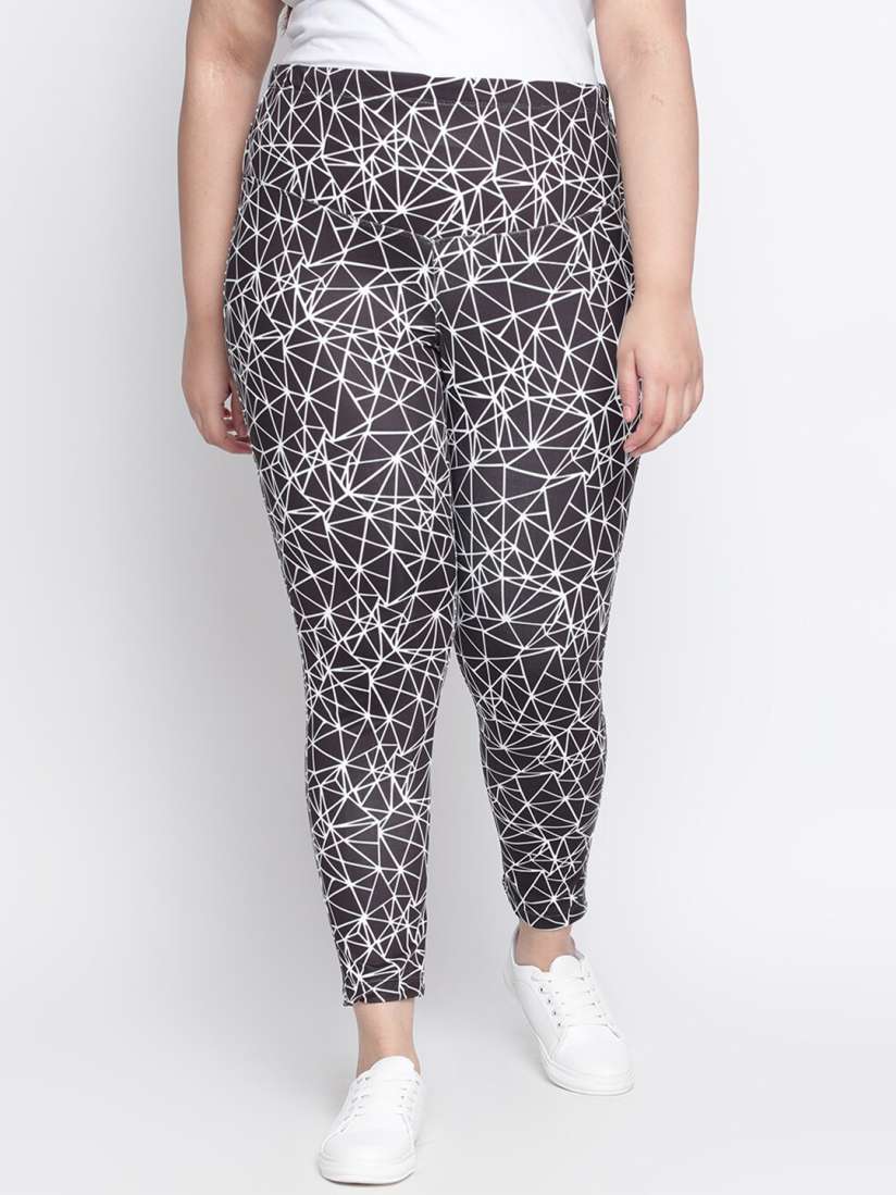 Black printed jeggings hotsell