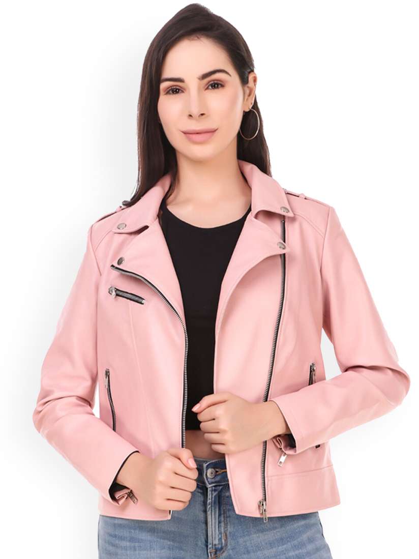 Myntra leather jackets for womens clearance