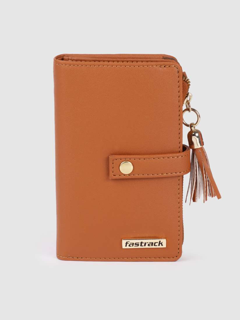 Buy Fastrack Women Tan Brown Solid Two Fold Wallet Wallets for Women 20123876 Myntra