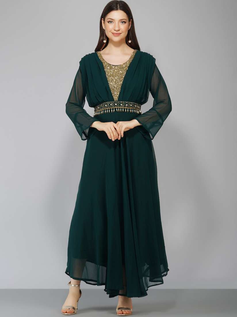 Myntra long dresses shop