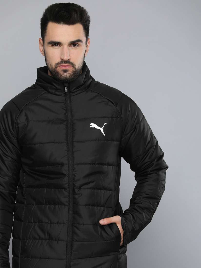 Buy Puma Men Black Brand Logo Printed Outdoor Padded Jacket Jackets for Men 20126112 Myntra