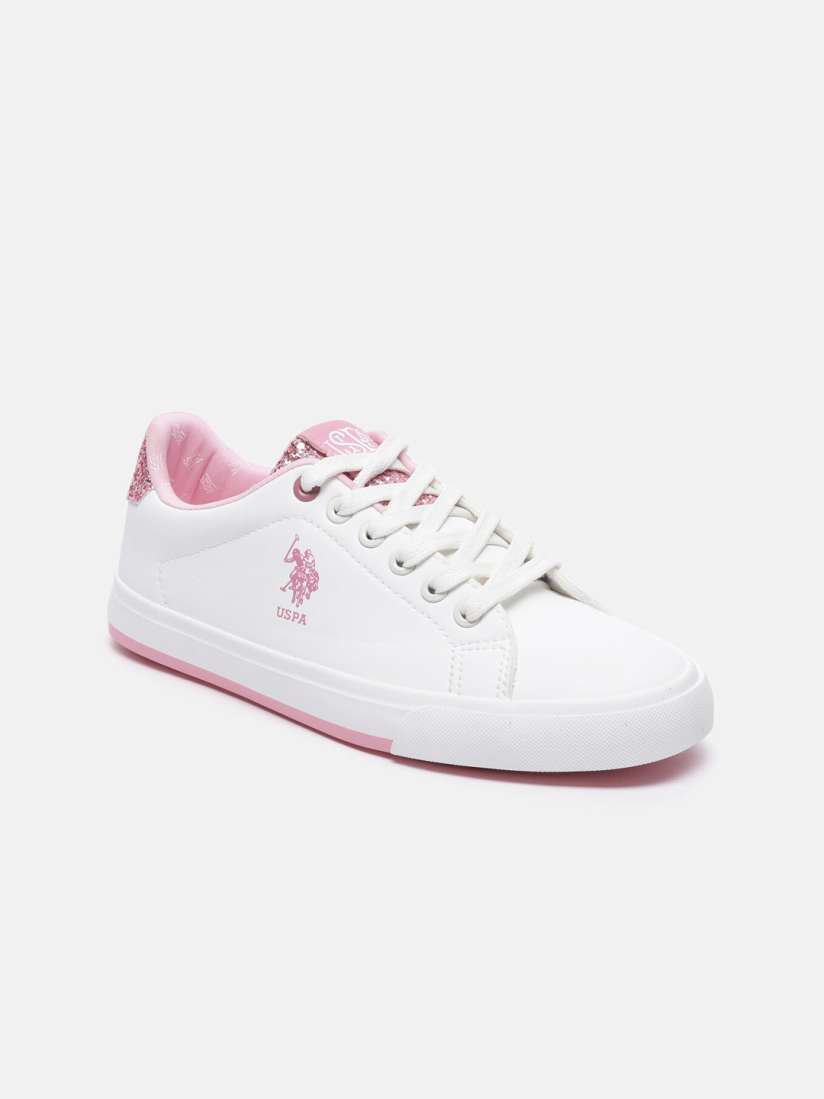 Buy U S Polo Assn Women Off White Pink Sneakers Casual Shoes for Women 20128916 Myntra