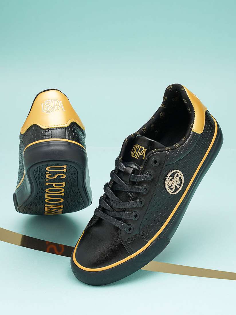 Buy U S Polo Assn Women Black Textured Sneakers Casual Shoes for Women 20128926 Myntra