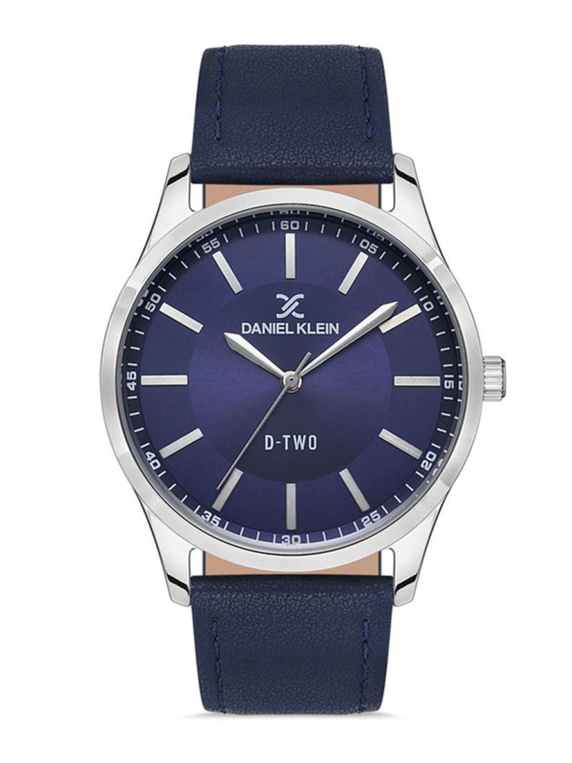 Buy Daniel Klein D Two Men Blue Dial Blue Leather Straps Analogue Watch DK.1.13310 5 OR Watches for Men 20134310 Myntra