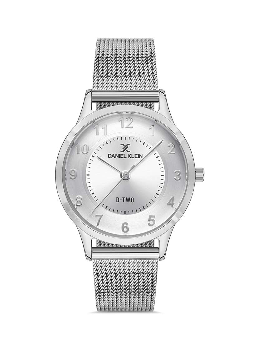 Daniel klein silver toned dial watch cheap