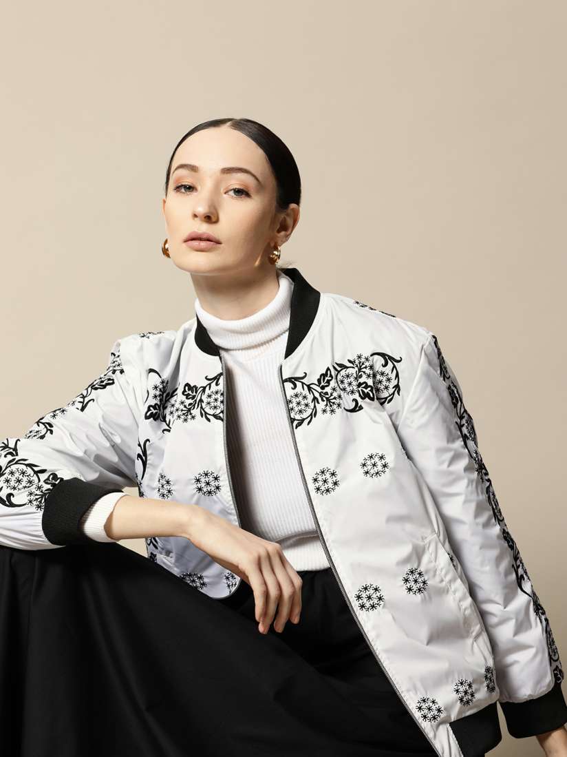 Embroidered bomber jacket women deals