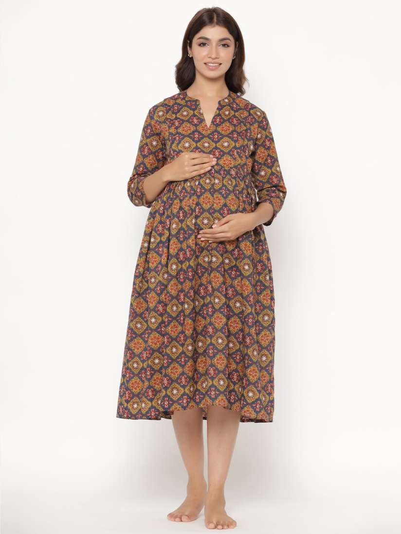 Nursing gowns myntra sales