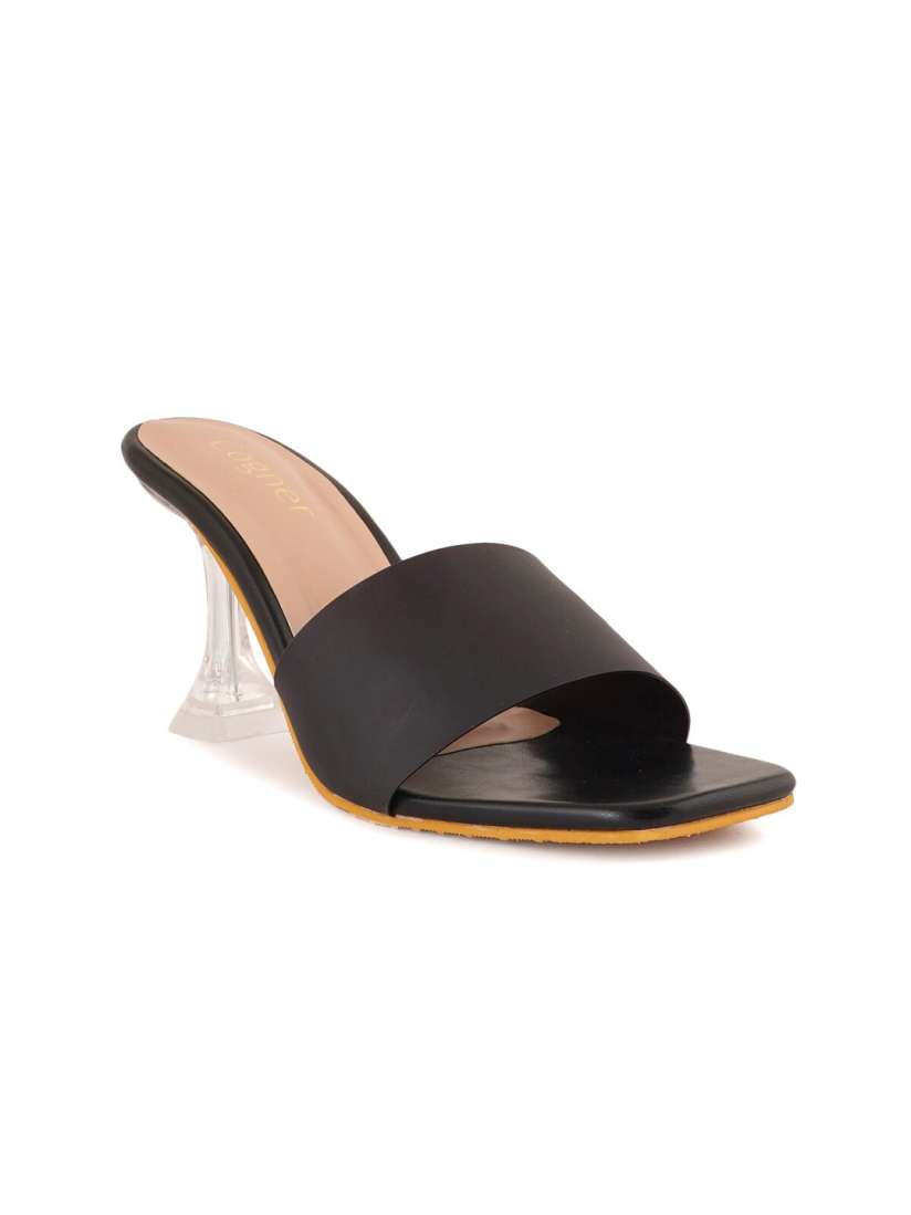 Black heels myntra hot sale