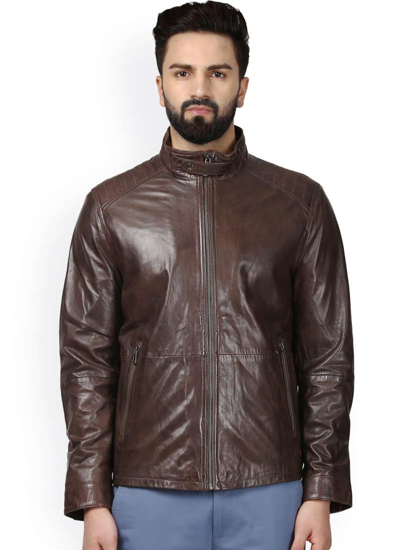 Raymond leather jacket store