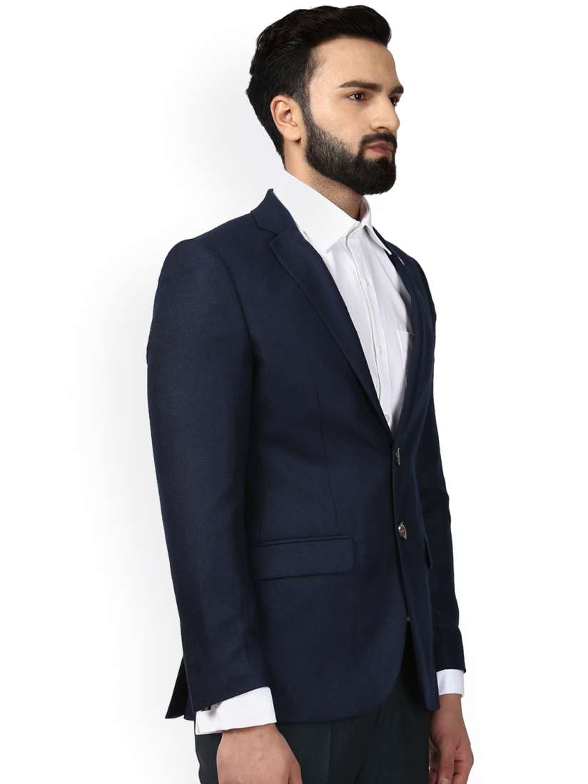 Navy blue blazer raymond cheap