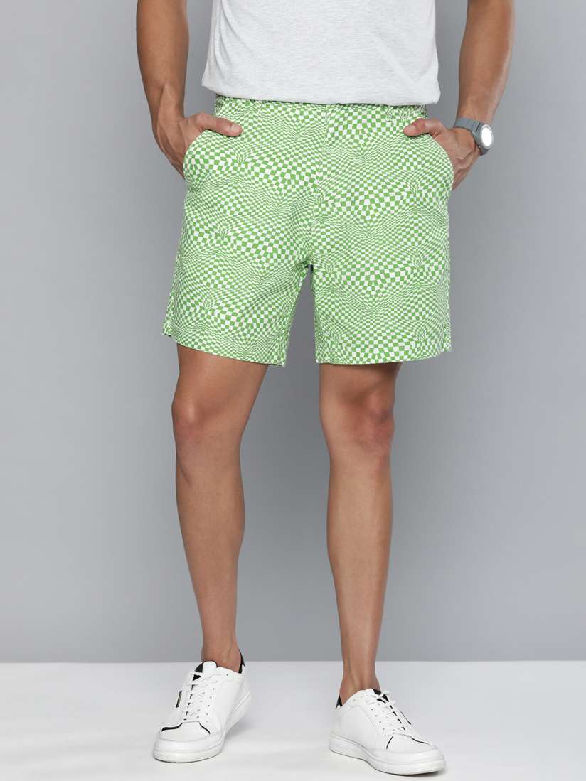 Mens checked chino shorts sale