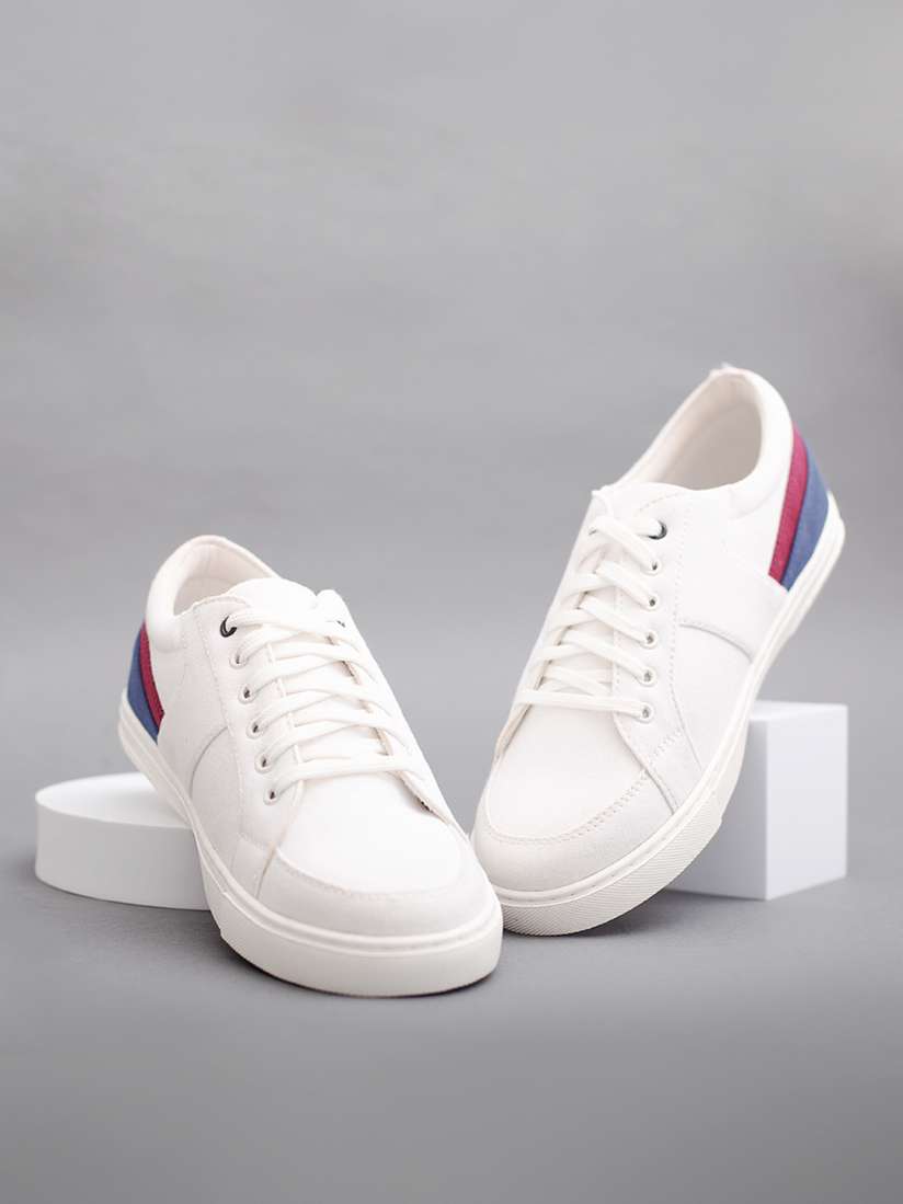Buy Big Fox Men White Colourblocked Sneakers Casual Shoes for Men 20139770 Myntra