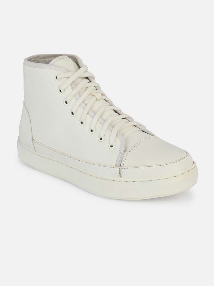 Buy Big Fox Men White Textured Sneakers Casual Shoes for Men 20139774 Myntra