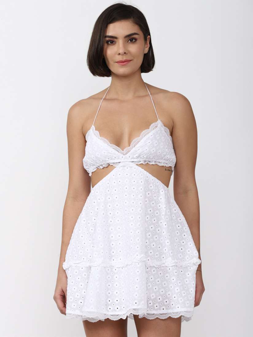 White mini dress forever 21 cheap