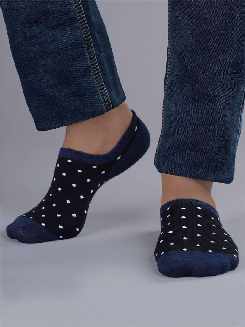 Buy TOFFCRAFT Men Pack of 3 Black Pattered Cotton Loafer Socks Socks for Men 20144204 Myntra