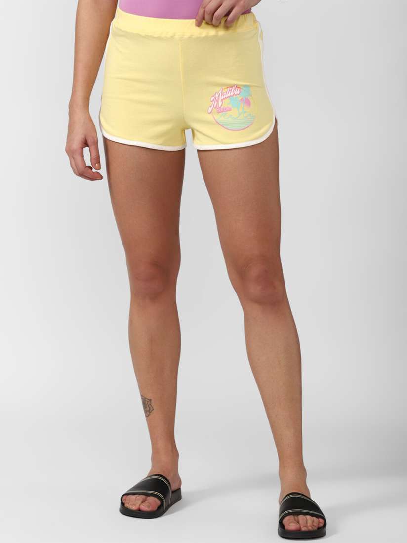 Forever 21 yellow shorts online