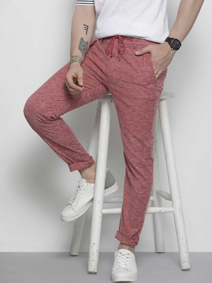 Mens pink joggers deals
