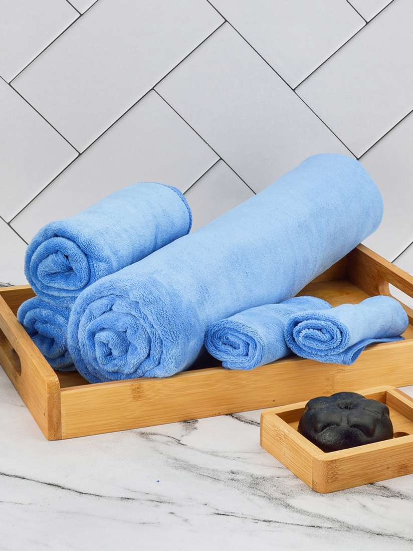 Buy Black gold Solid Microfiber Towel Set Towel Set for Unisex 20148524 Myntra