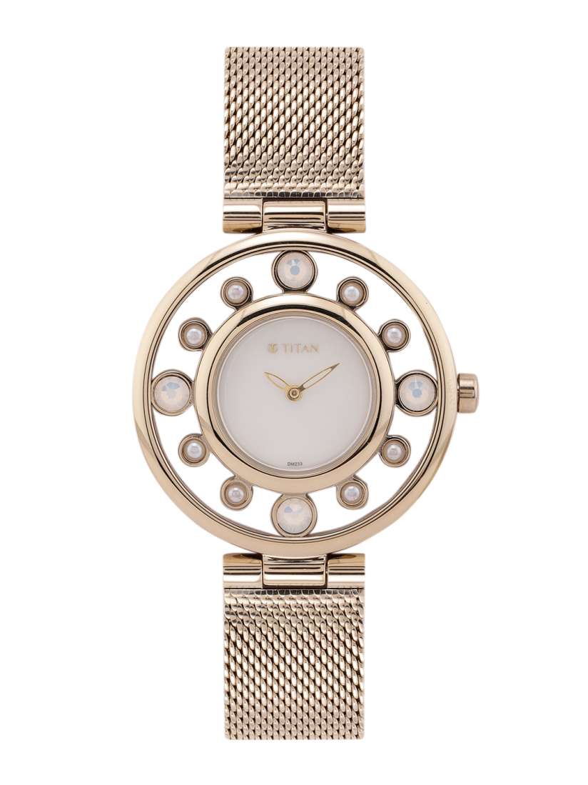 Buy Titan Women Embellished Bracelet Style Analogue Watch NK9812WM01 White 2015034 Watches for Women 2015034 Myntra