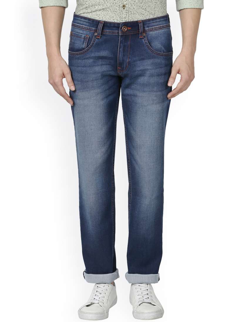 Buy Park Avenue Men Blue Slim Fit Mid Rise Clean Look Jeans Jeans for Men 2015232 Myntra