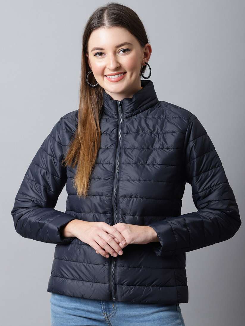 Buy Cantabil Women Navy Blue Lightweight Puffer Jacket Jackets for Women 20152386 Myntra