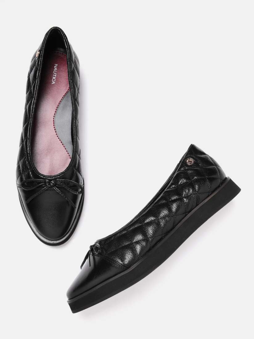 Buy Nautica Women Quilted Detail Ballerinas with Bow Detail Flats for Women 20154346 Myntra
