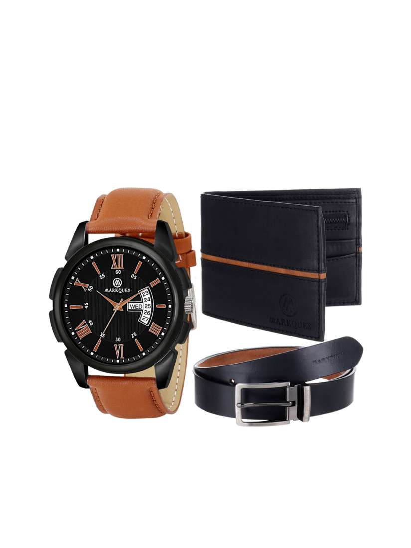 Mens wallet watch and belt combo shop