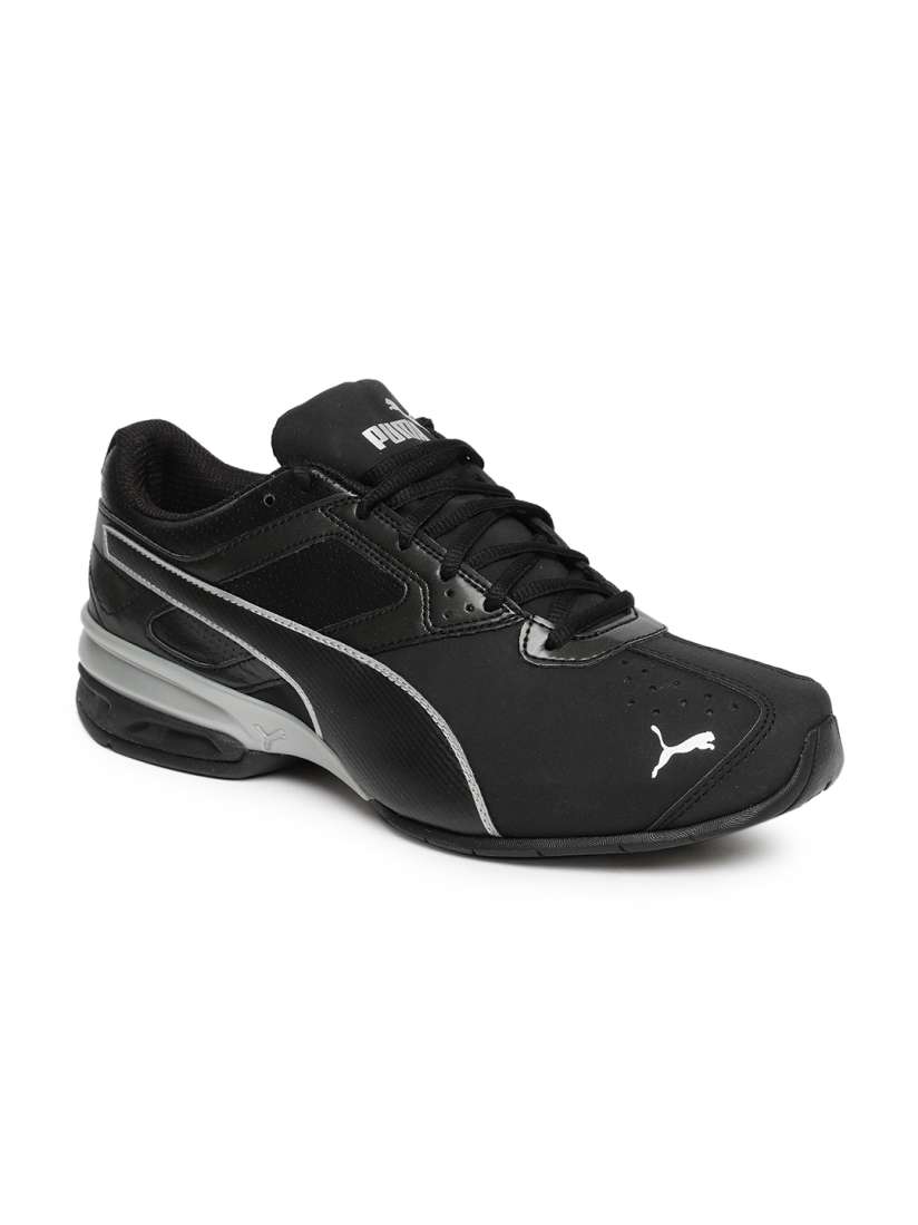 Puma tazon black sports shoes cheap