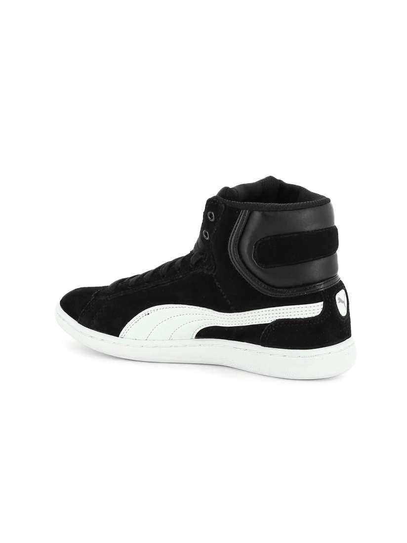 Buy Puma Women Black Suede Vikky Mid Top Sneakers Casual Shoes for Women Myntra