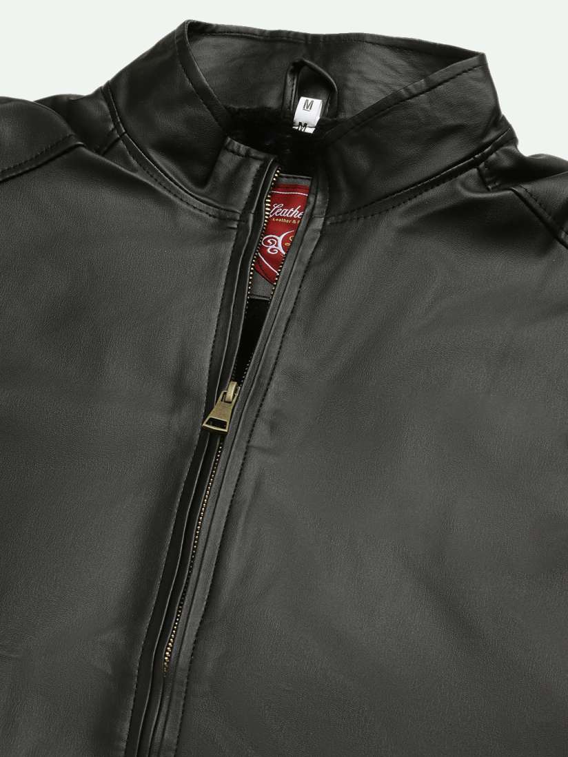Lee cooper pu biker jacket hotsell