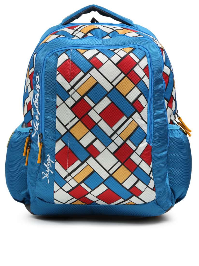 Buy Skybags Kids Blue White FOOTLOOSE HELIX 06 SCHOOL Geometric Print Backpack Backpacks for Unisex Kids 2016862 Myntra