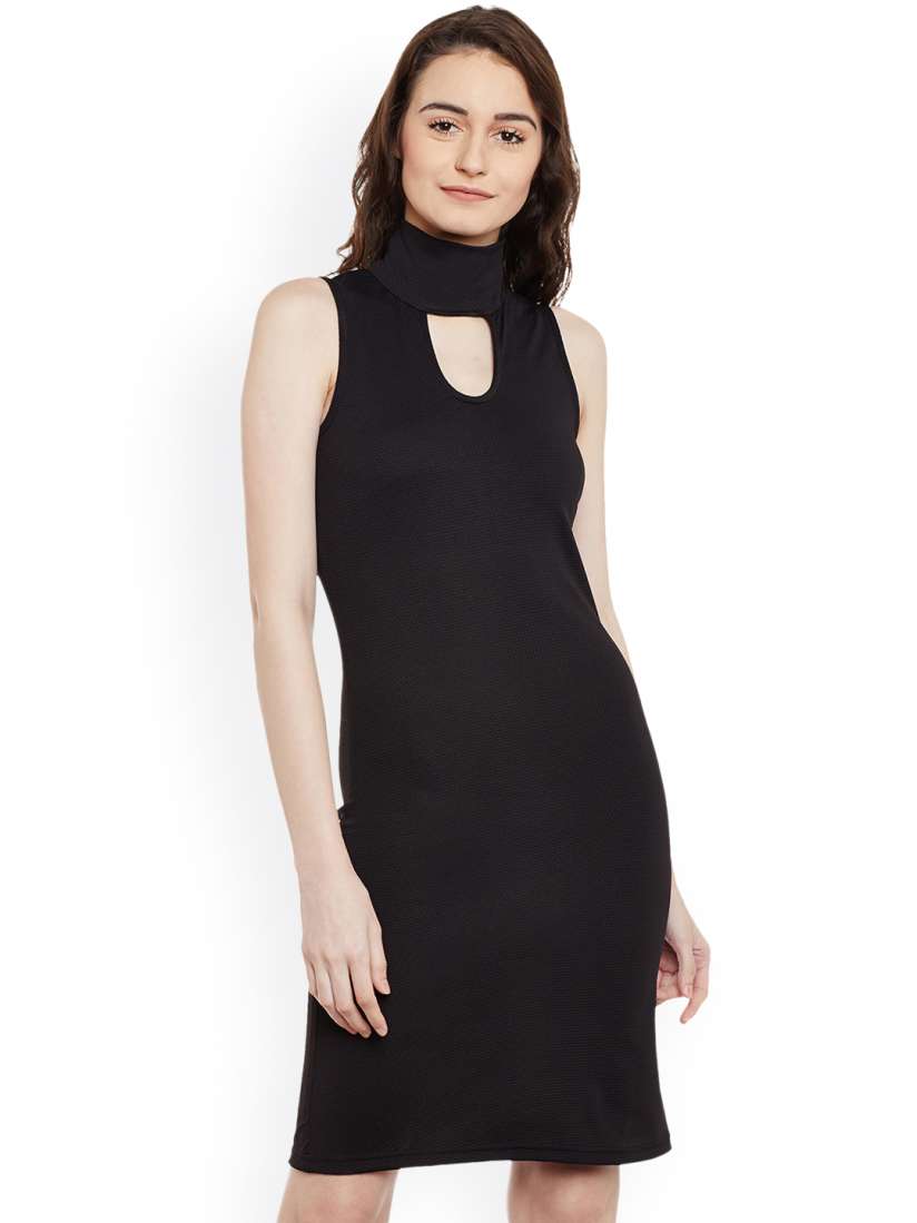Miss chase black bodycon dress shop