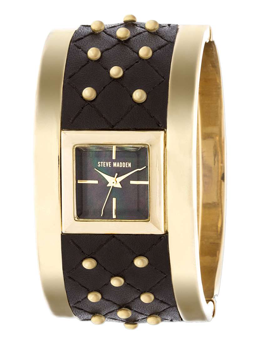 Buy Steve Madden Women Black Gold Toned Analogue Watch SMW006G Watches for Women 2018533 Myntra