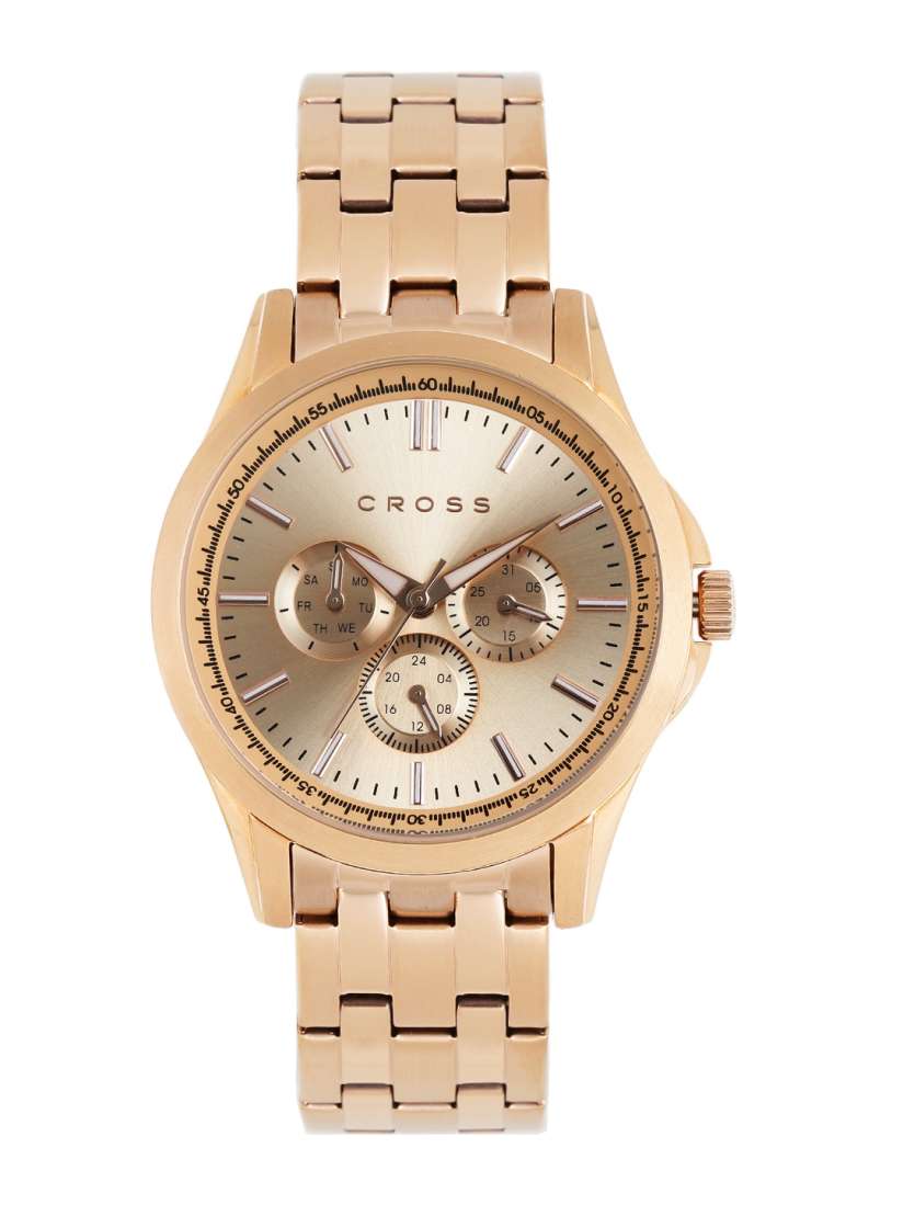 Buy Cross Men Rose Gold Toned Multifunction Analogue Watch CR8039 55 Watches for Men 2018583 Myntra