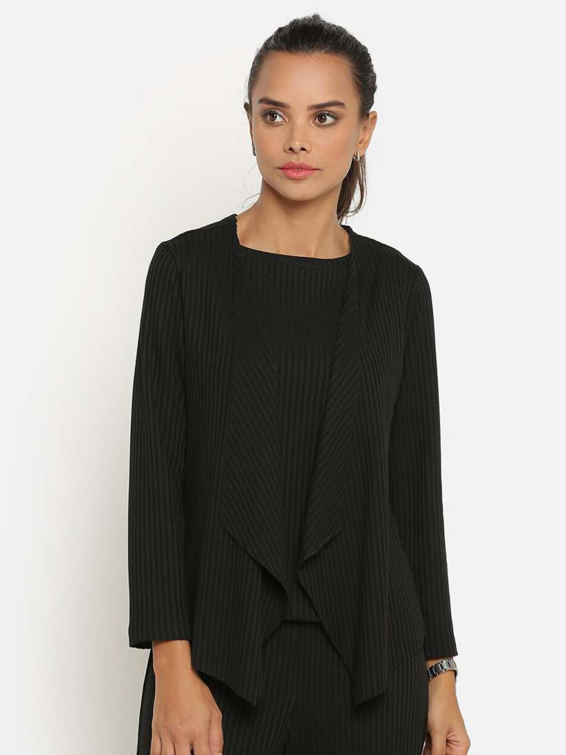 Buy OFFICE YOU Women Black Party Shrug Shrug for Women 20189070 Myntra
