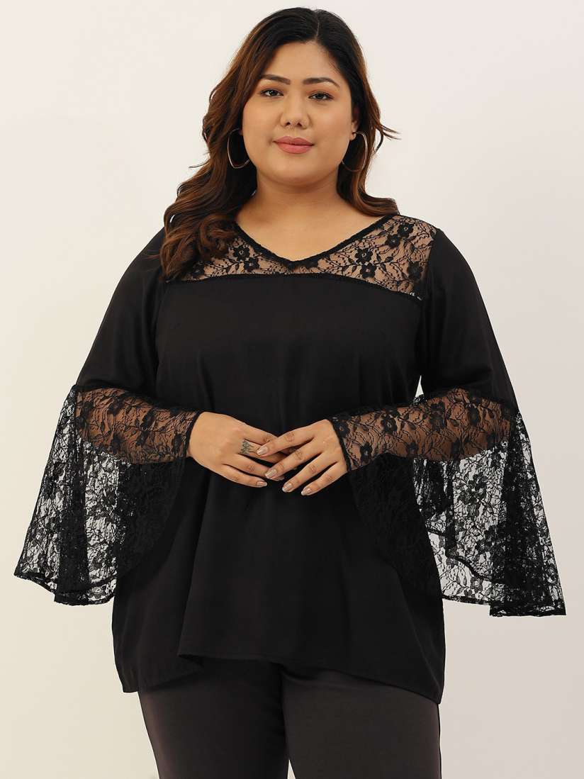 Myntra plus size tops sale