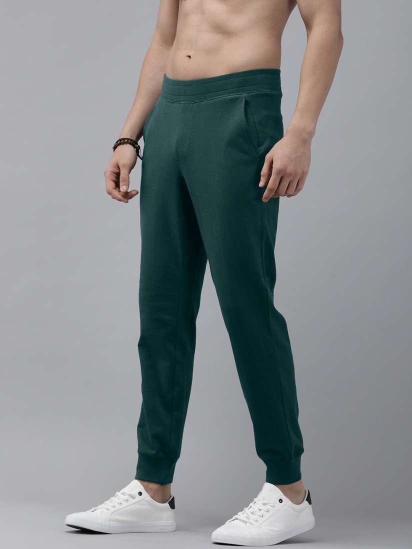 Buy Roadster Men Green Solid Joggers Track Pants for Men 20192866 Myntra