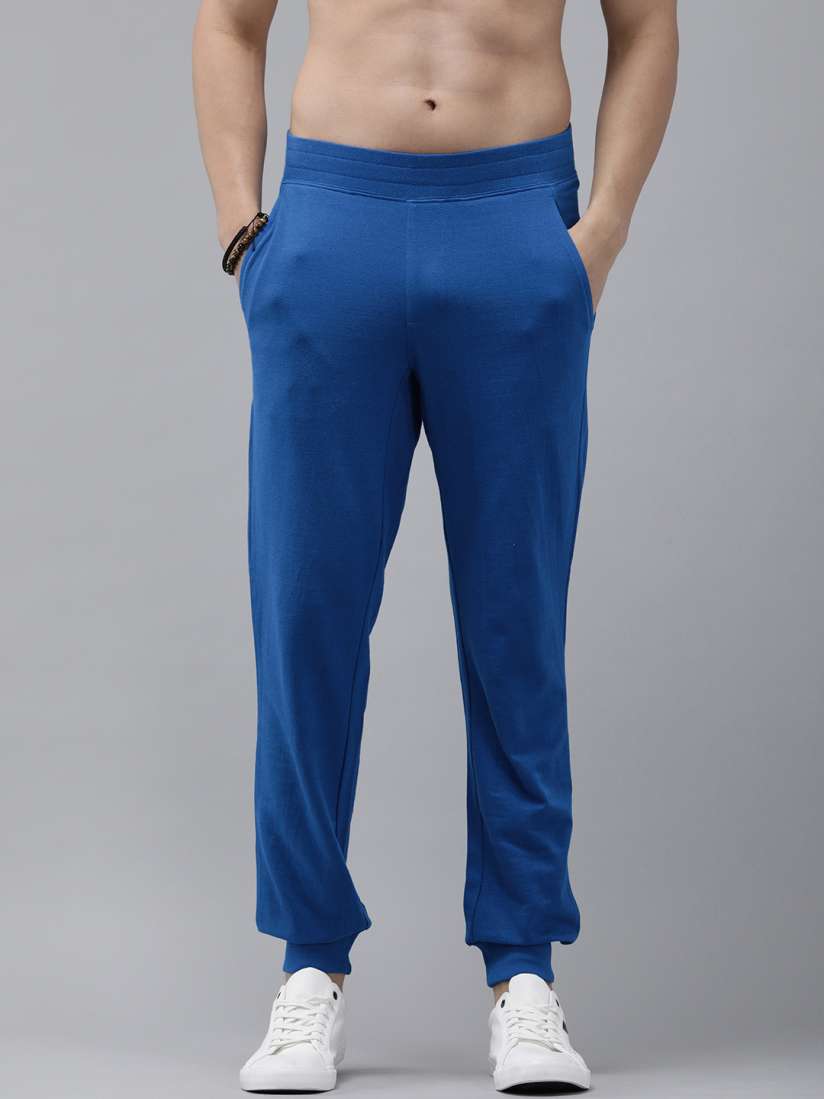 Buy Roadster Men Blue Solid Joggers Track Pants for Men 20192868 Myntra