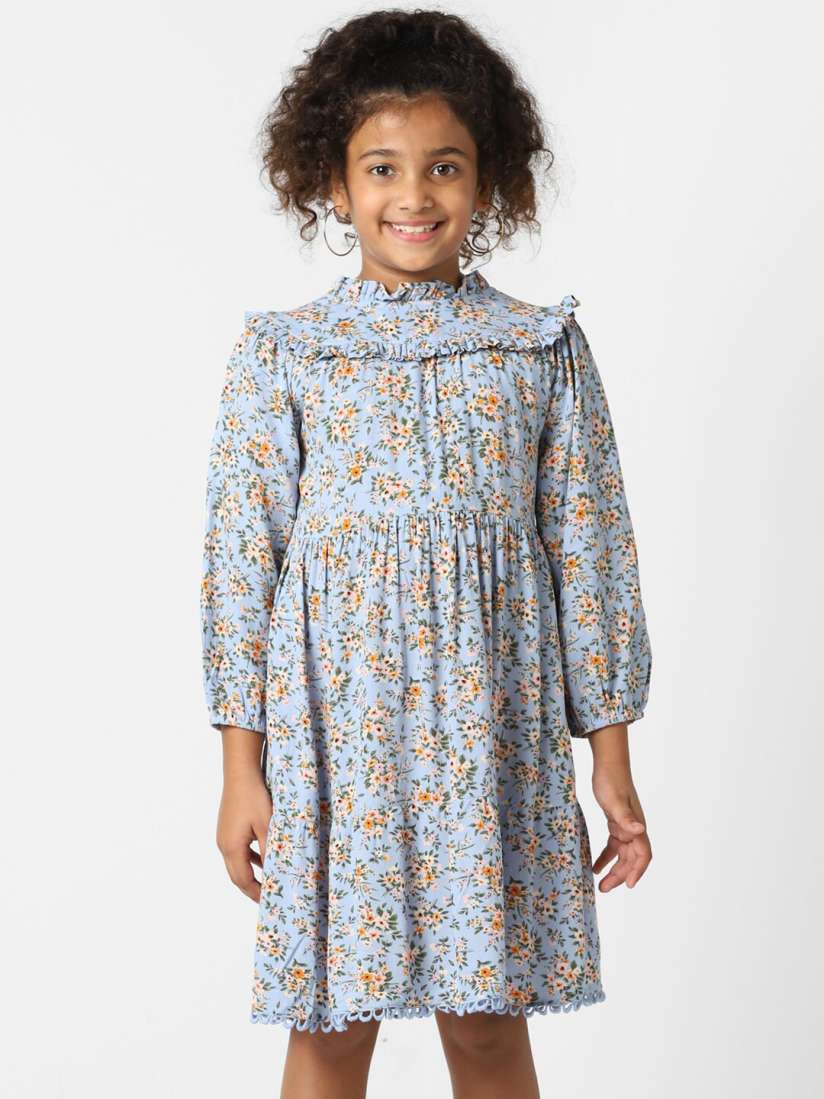 Buy KIDS ONLY Girls Floral Printed A Line Dress Dresses for Girls 20194834 Myntra