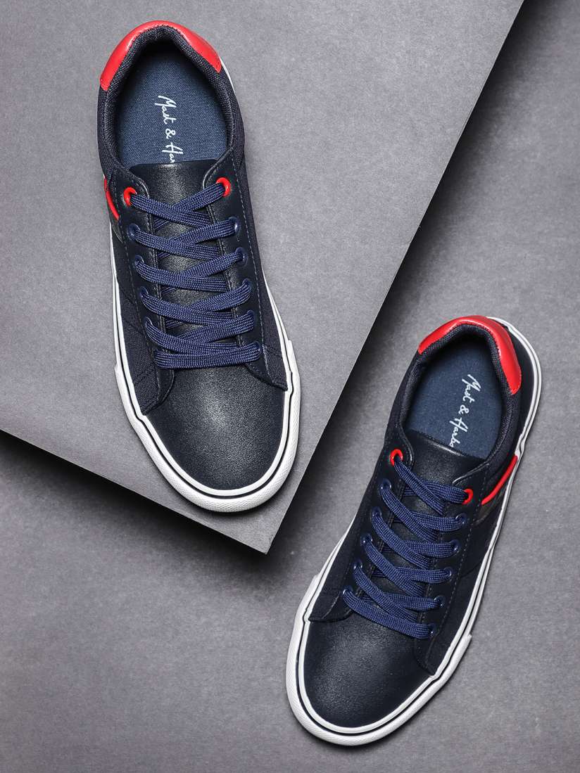 Mast and harbour navy blue sneakers shop