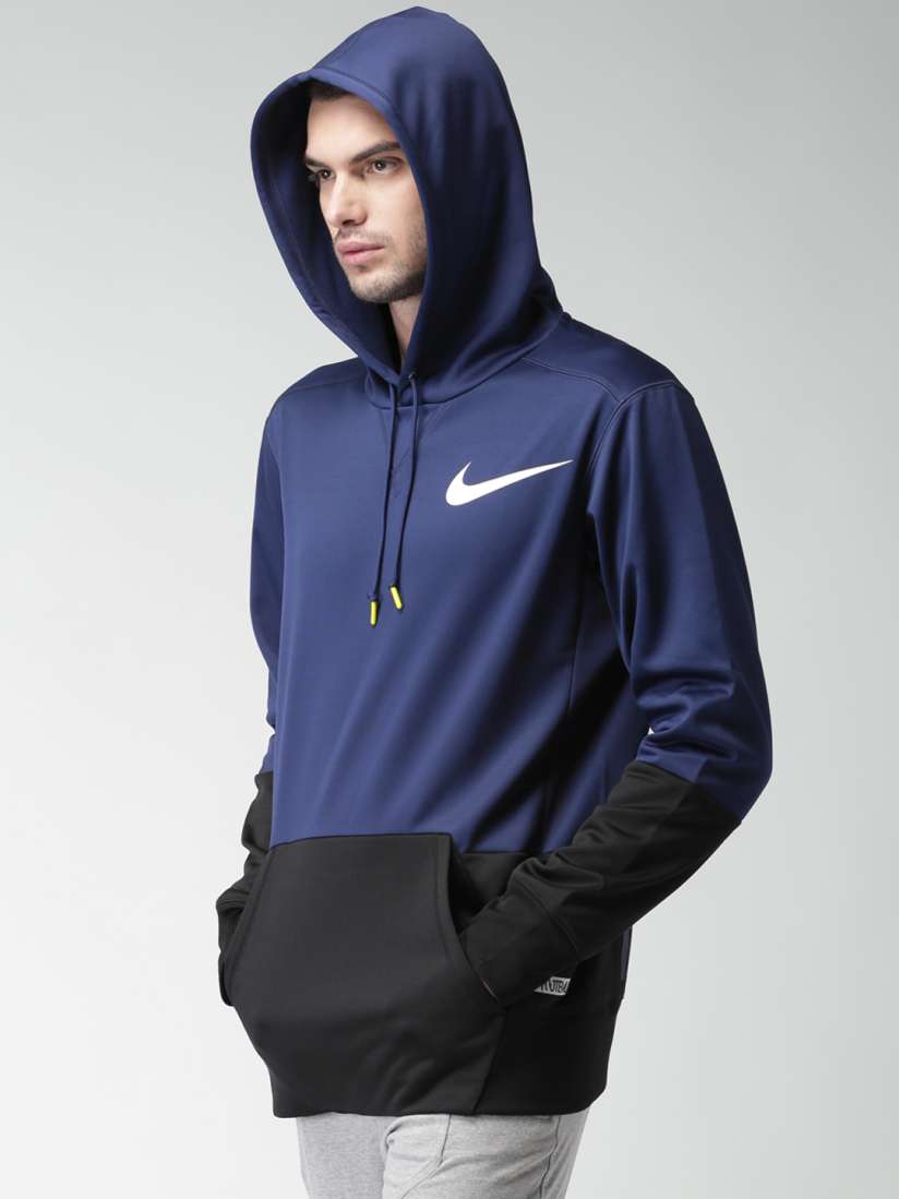 Nike blue and black hoodie shop