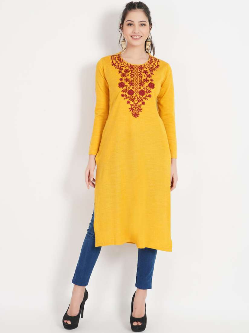 Woolen kurta on myntra online