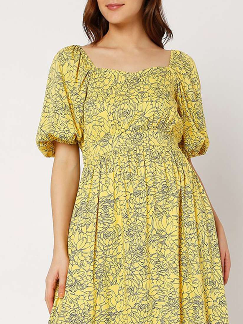 Buy Vero Moda Women Yellow Floral Maxi Dress Dresses for Women 20213964 Myntra