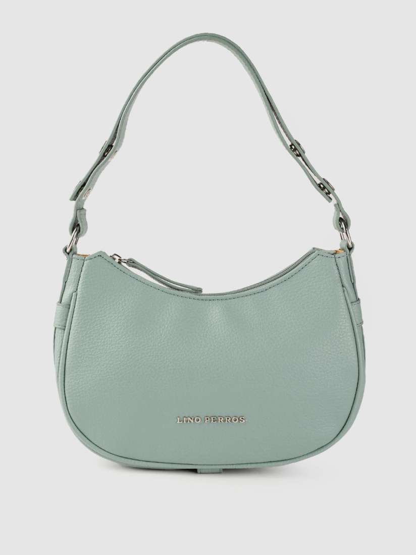 Buy Lino Perros Women Sage Green Structured Baguette Bag Handbags for Women 20216010 Myntra