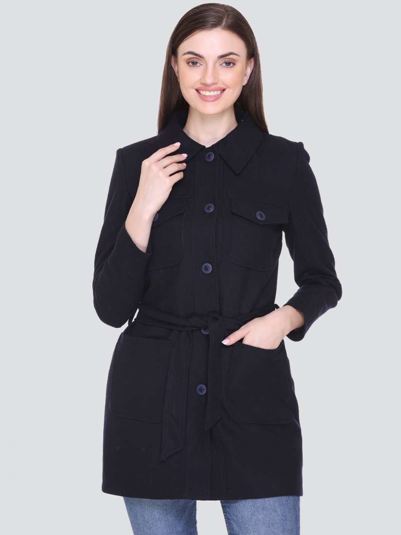 Buy HONNETE Women Solid Winter Coat Coats for Women 20217882 Myntra